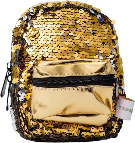 Mini Sequin Wristlet Pouch Bag - Gold | Bubblegum Inc