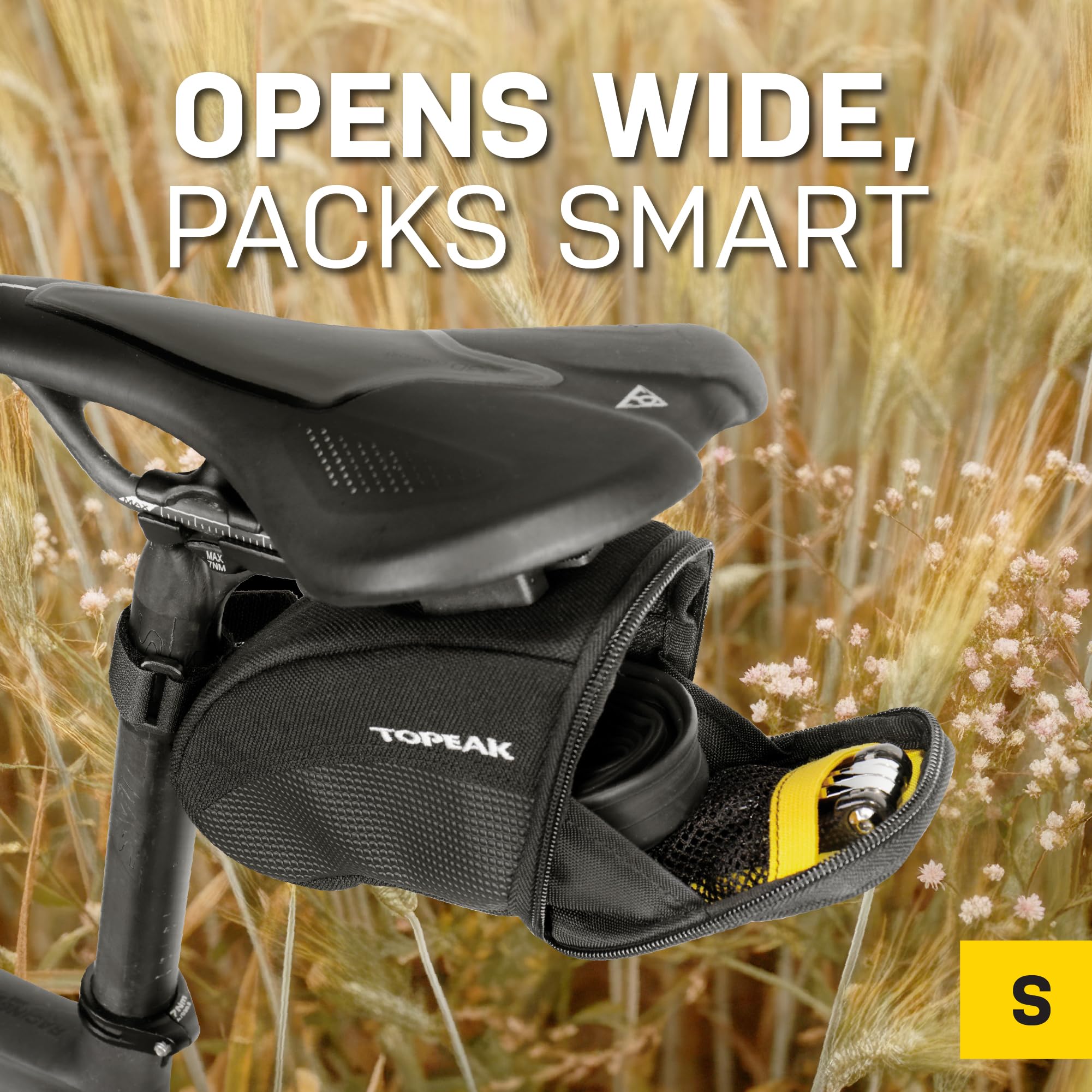 Topeak Uniseks Aero Wedge Pack TC2251B Torba, Czarny, 17 x 8 x 12 cm, 0.66 l
