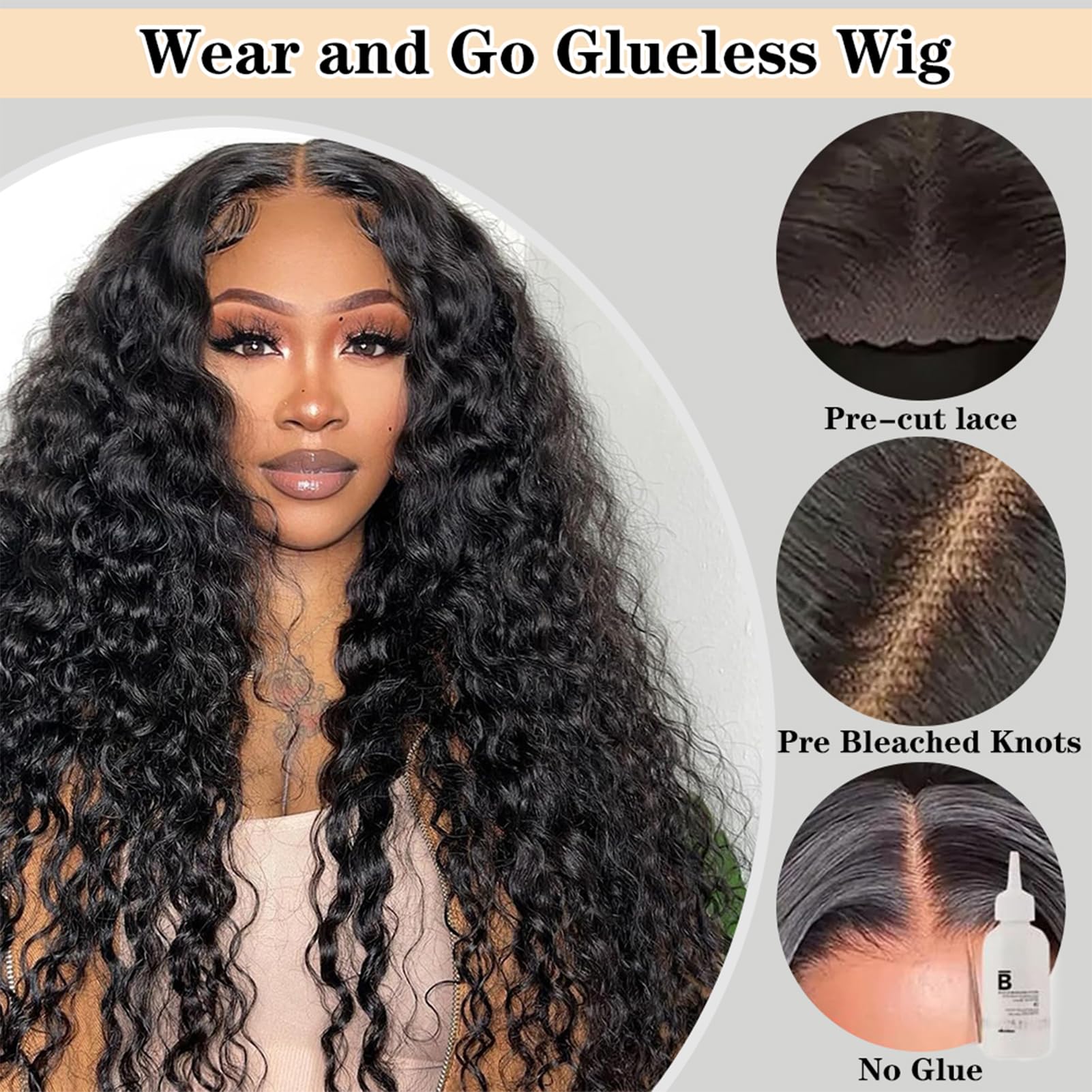 30” closure wig Tedhair 30 Inches 4x4 Boho Goddess Faux Locs Lace Closure  main image 2