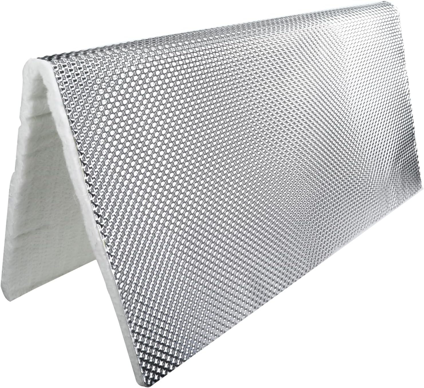 AC PERFORMANCE Reduce Radiant Heatshield Armor 2' Long x 2' Wide x 1/2" Thick Exhaust Pipe Multipurpose Heat Shield, Fiberglass Laminated Aluminum