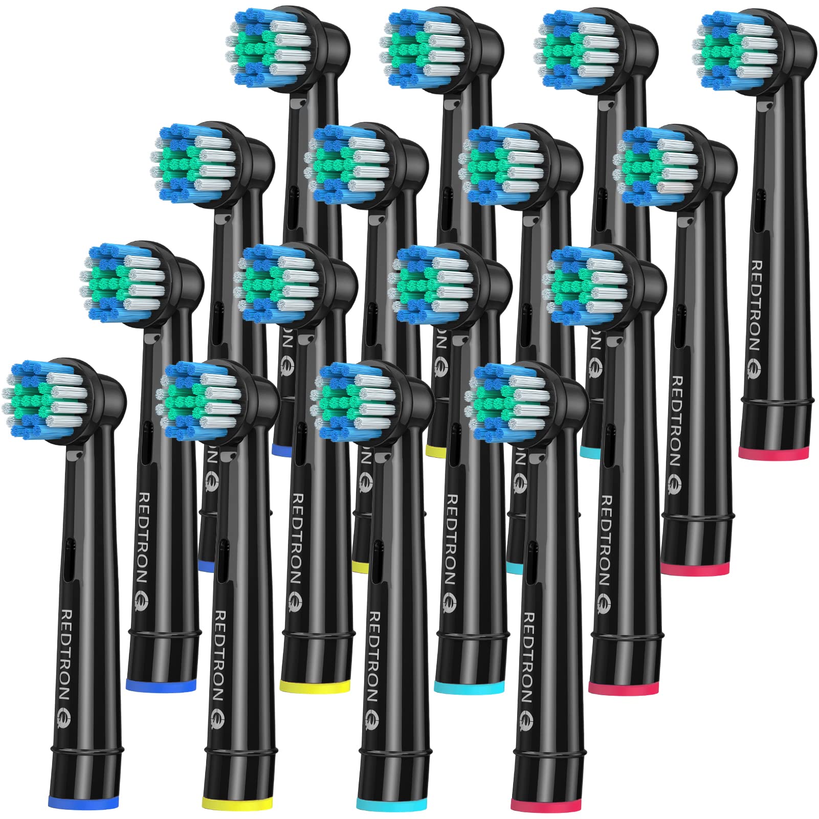 REDTRON Replacement Brush Heads Compatible with Oral B (16 Pcs), Professional Electric Toothbrush Heads Brush Heads for Precision Clean, Toothbrush Heads for Pro1000 Pro3000 Pro5000 Pro7000 and More