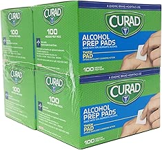 Curad Alcohol Prep Pads , Thick Alcohol Swabs (Pack of 400) - CUR45585RB - coolthings.us