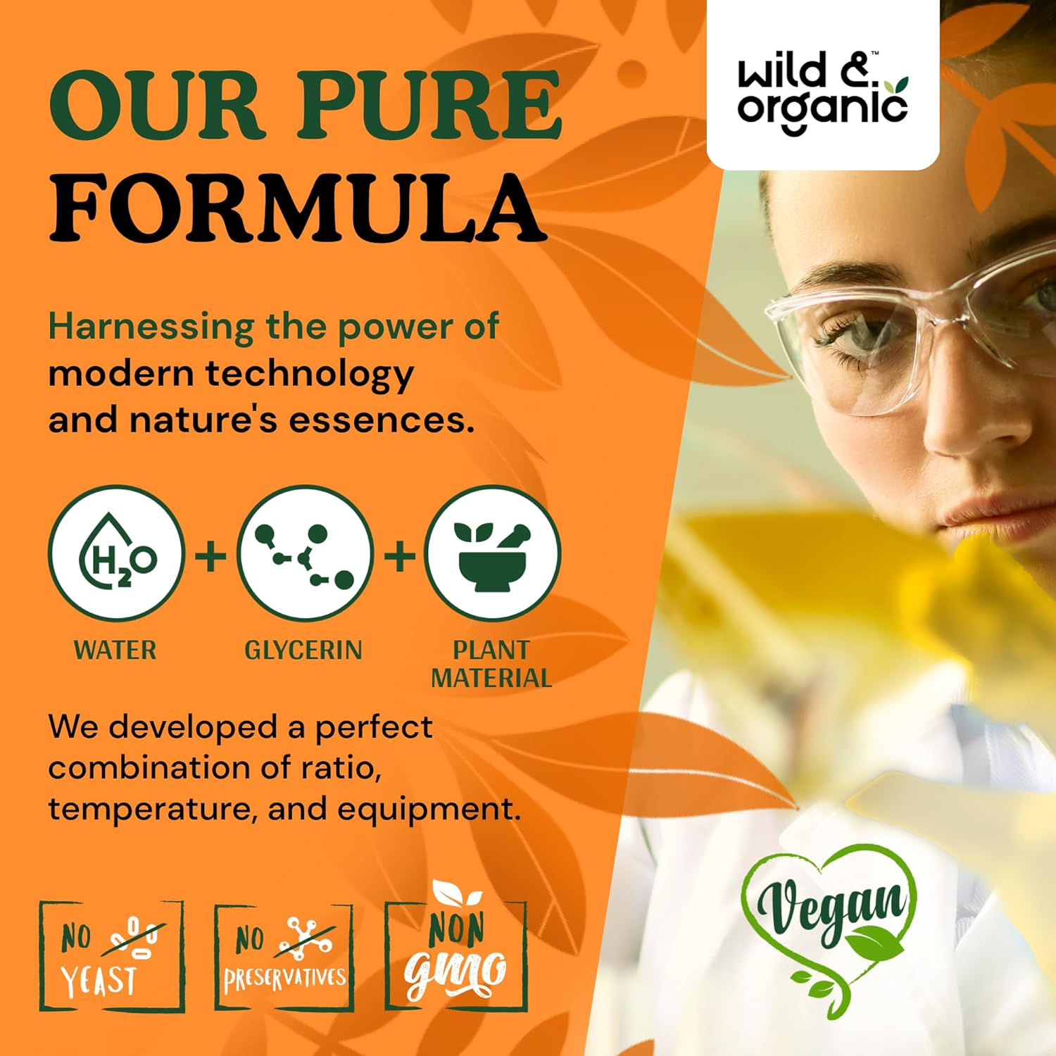 Wild & Organic Black Walnut Tincture - Detox Cleanse w/Black Walnut Hull Extract - Herbal Supplement for Gut Cleanse Detox and Digestive Well-Being - Vegan, Sugar & Alcohol-Free - 4 fl oz - Image 8