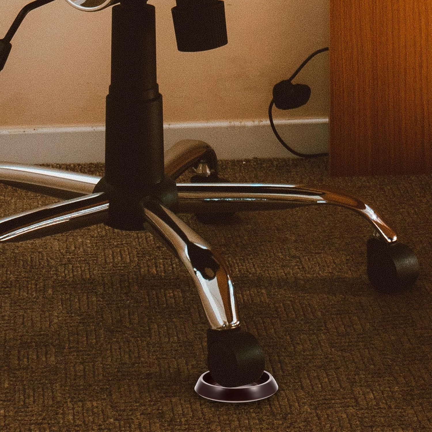 Generic 12pcs Plastic Furniture Coasters Multi-Function Couch Stoppers Wear-Resistant Chair Wheel Stoppers for Hardwood Floors and Carpets 1-3/4 Inch