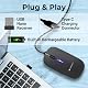 ZEBRONICS Blanc Slim Wireless Mouse with Rechargeable Battery, BT + 2.4GHz, 4 Buttons, 800/1200/1600 DPI, Silent Operation, Multicolor LED Lights Product Image 5