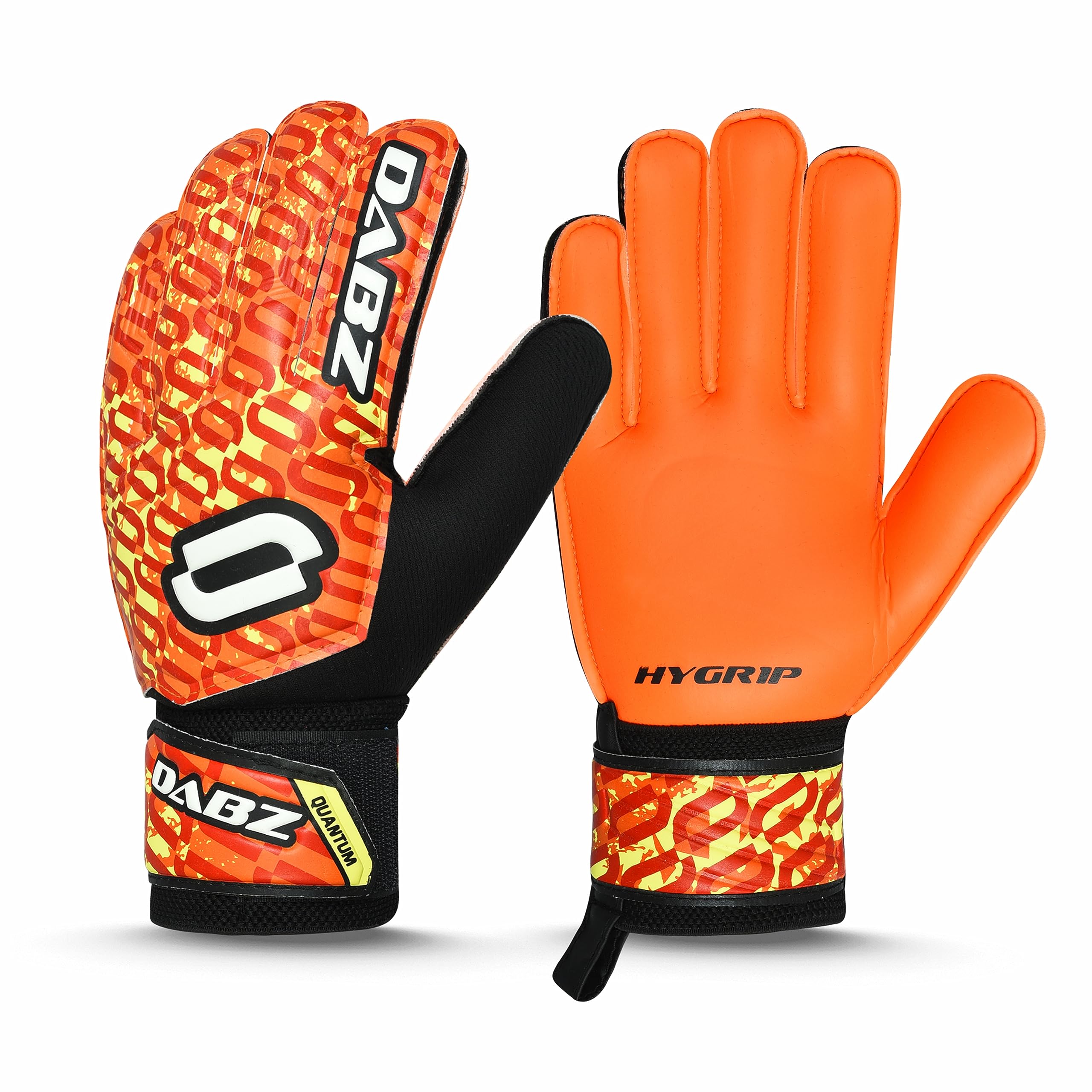 Dabz Soccer Goalie Gloves for Youth & Adults | Fully Latex Goalkeeper Gloves for Both Men & Women | Soccer Gloves with 3mm Latex for Strong Grip & High Performance