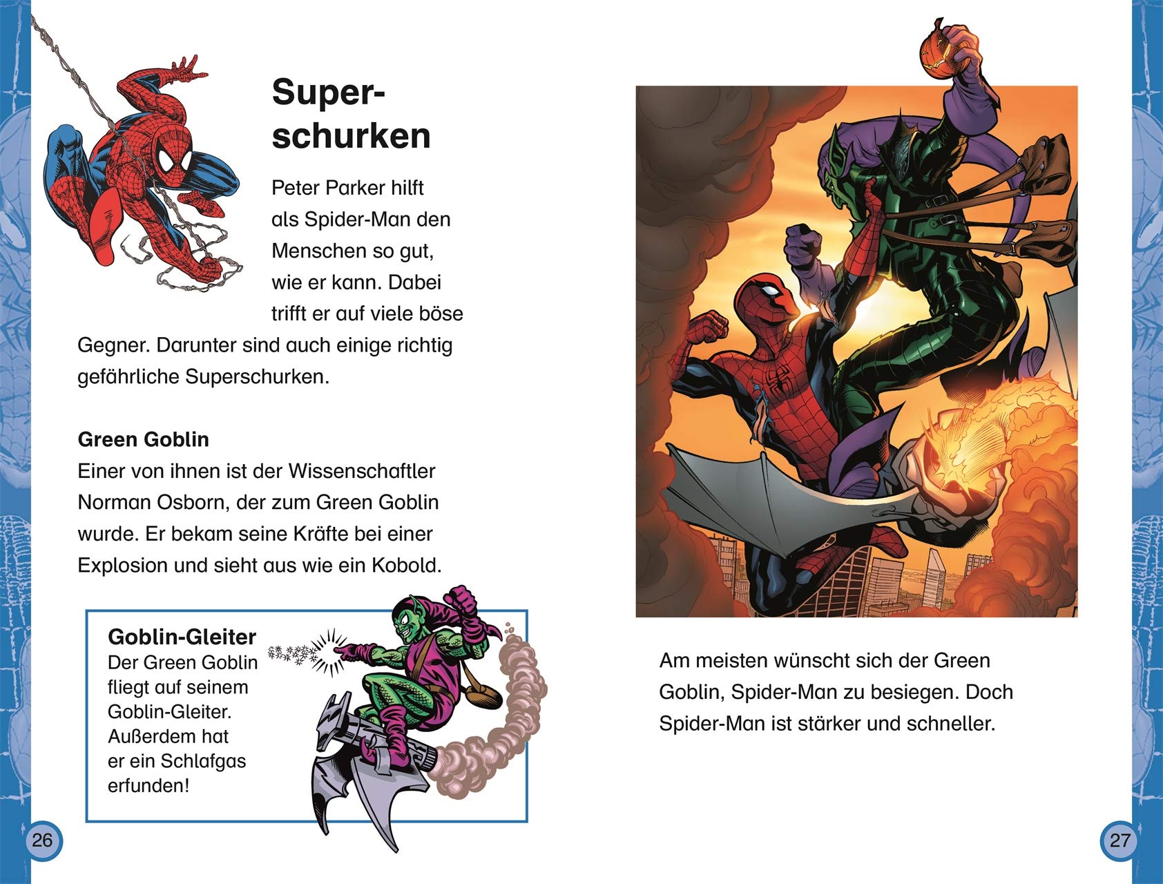 SUPERLESER! MARVEL Spider-Man Superhelden und Superschurken: 2. Lesestufe, Sach-Geschichten für Erstleser. Für Kinder ab der 1./2. Klasse