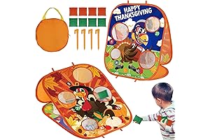 Thanksgiving Bean Bag Toss Games for Kids, Family Outdoor Yard Games