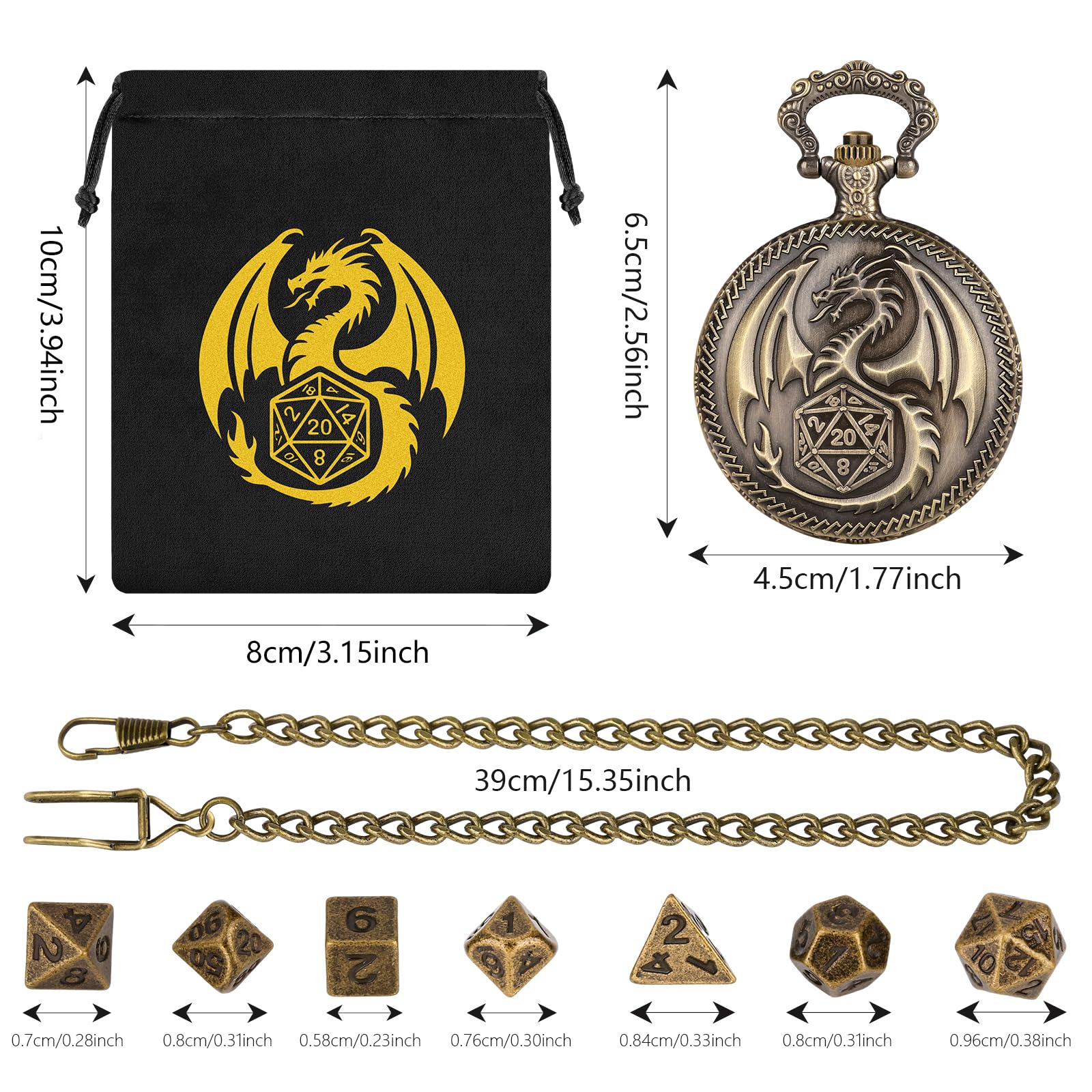 Set di Dadi - Mini Lustrous Gold / Silver | Set di Dadi | Chessex