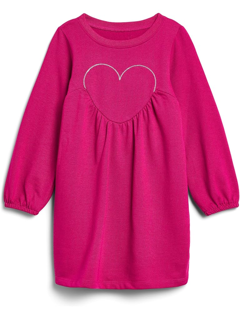 Pink Hatley Very Berry Heart Applique Dress (Toddler/Little Kid/Big Kid)