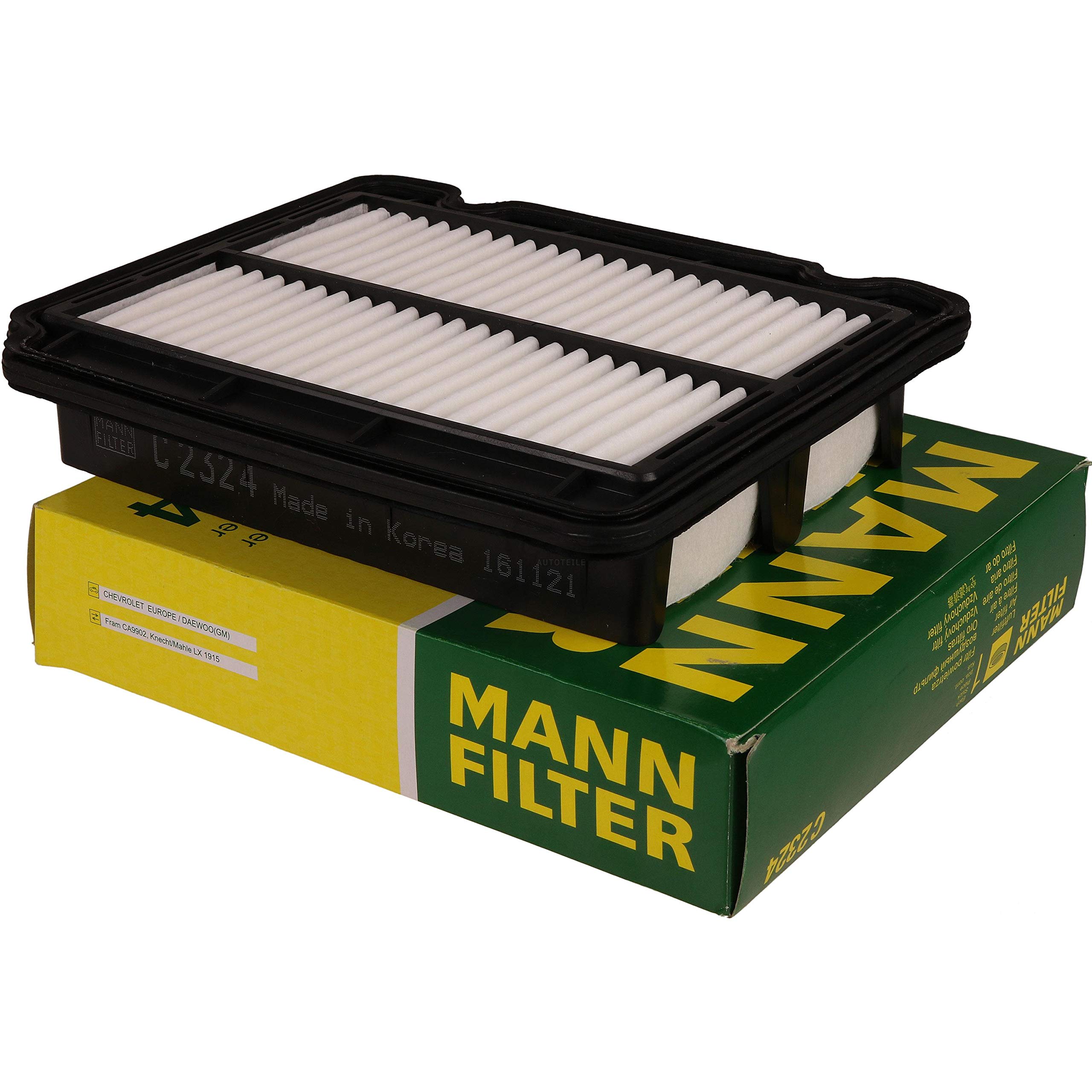 Paquete de inspección Kit de mantenimiento de filtros con filtro de aceite W 67/2, filtro de aire C 2324, filtro de combustible WK 55/2, filtro de habitáculo CU 2330, tornillo de cierre