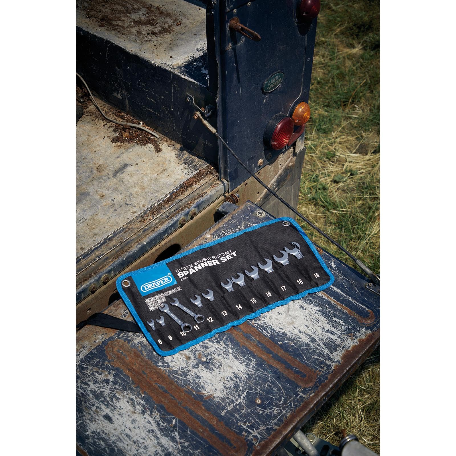 Draper 27931 HI-TORQ - Juego de llaves combinadas métricas (12 piezas)