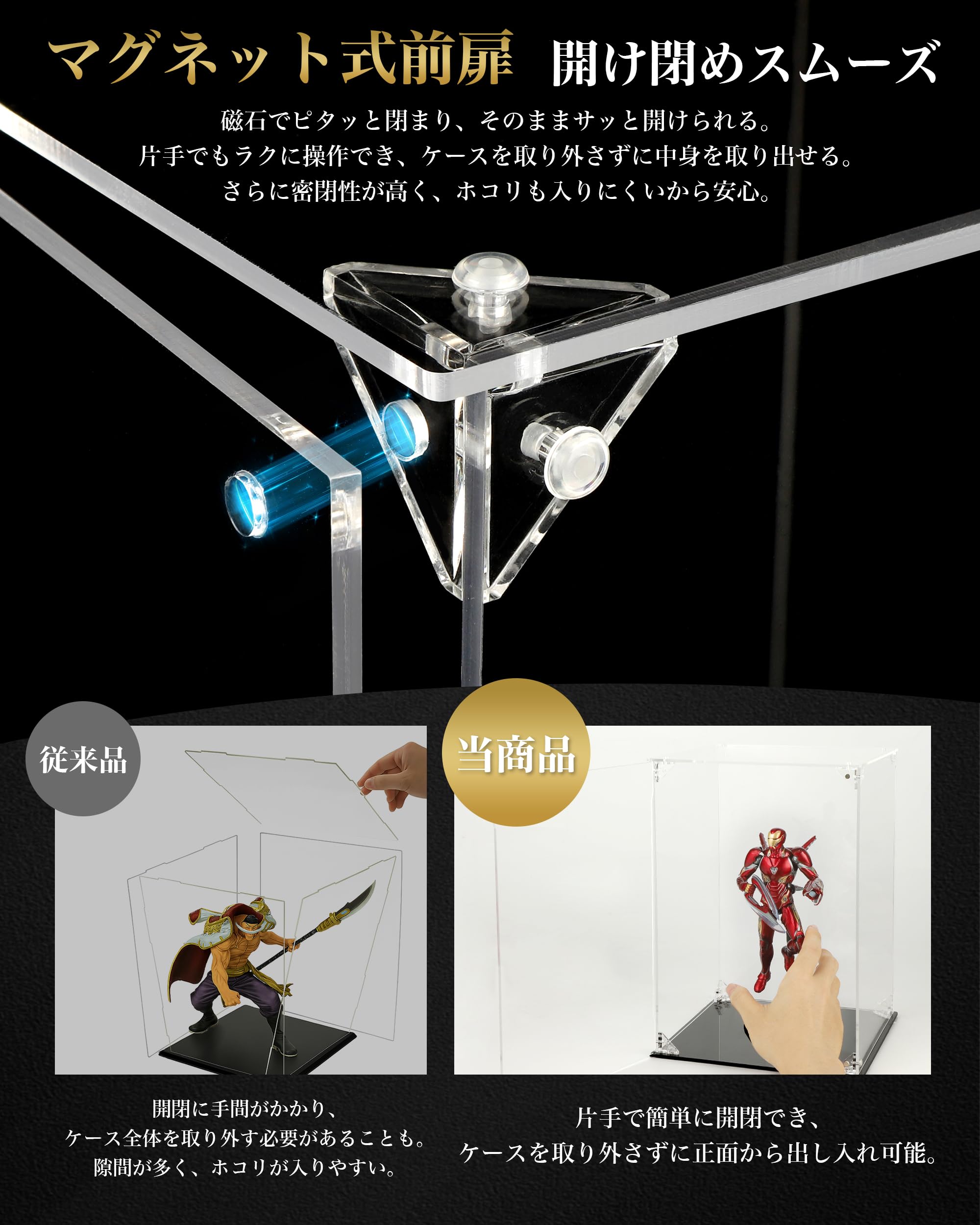 Amazon.co.jp: チチロバ(TITIROBA) フィギュアケース アクリル UV