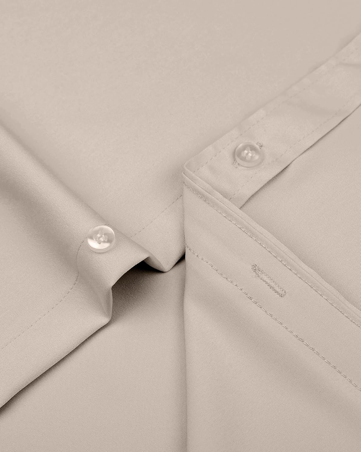 J.VER Men's Dress Shirts Solid Long Sleeve Stretch Wrinkle-Free Formal Shirt Business Casual Button Down Shirts thumbnail