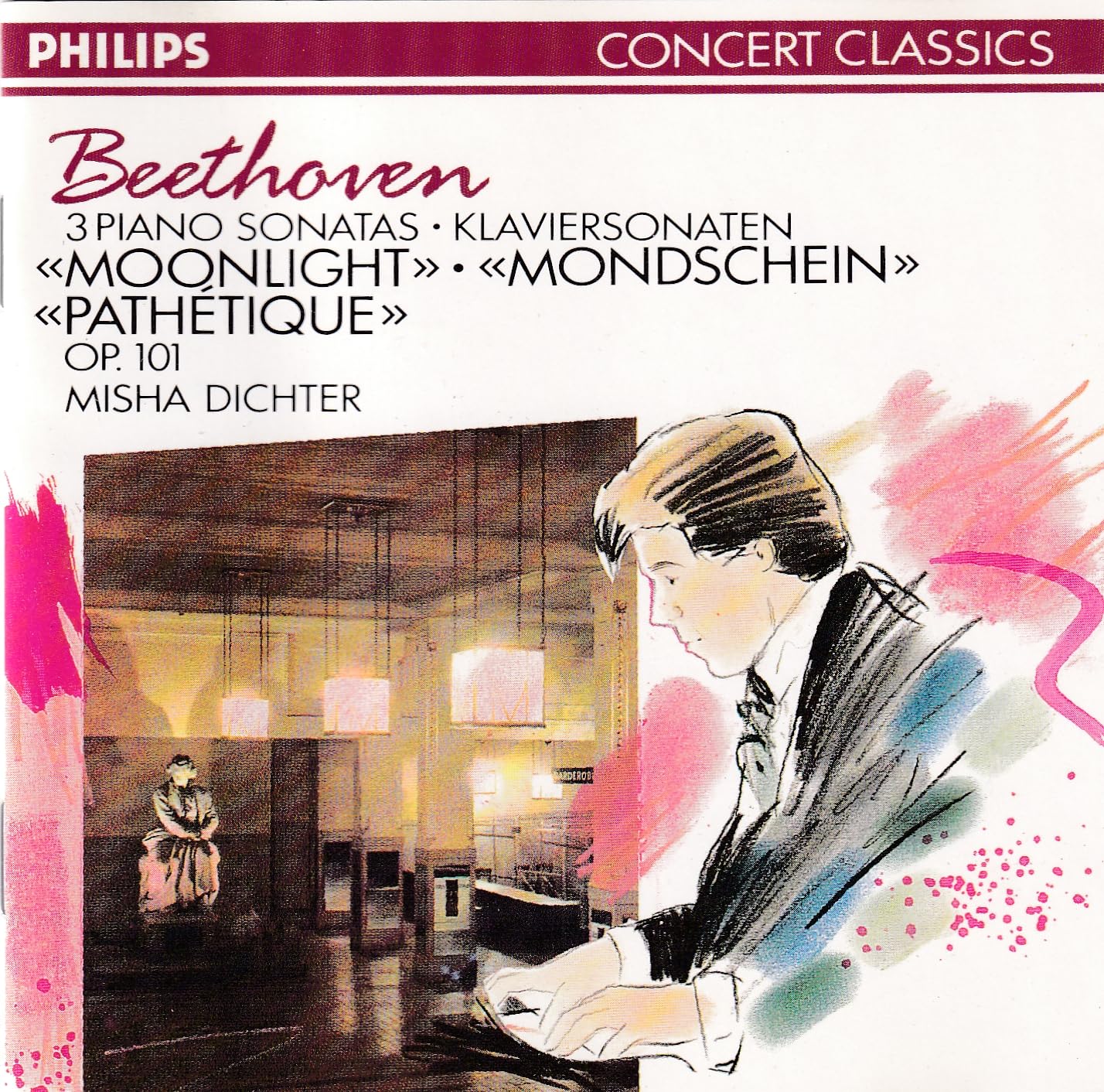 Beethoven: 3 Piano Sonatas; Mi [Audio CD] Dichter, Misha