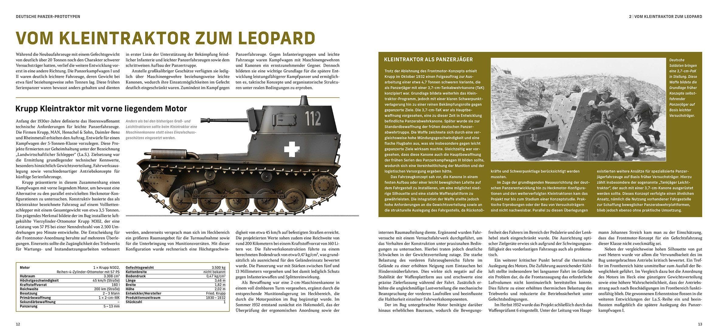 Deutsche Panzer-Prototypen: Einzelstücke • Konzepte • Patente, Kampfpanzer der Wehrmacht von 1935 – 1945