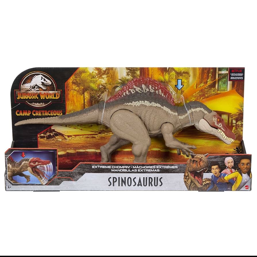 ジュラシックワールド エクストリーム チョンピング スピノサウルス Super Luxury Set! Jurassic World Biting T-REX & Spinosaurus