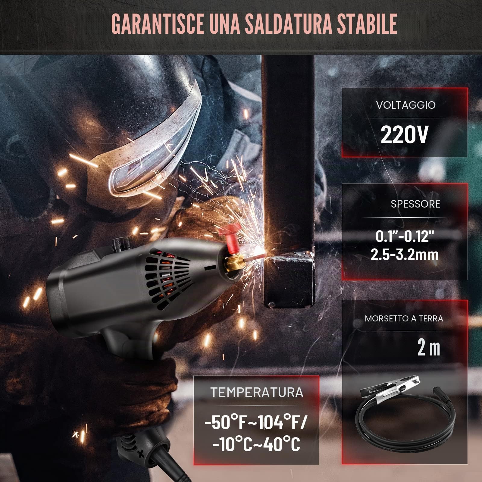 Saldatrice Inverter Elettrodo MMA 220V/380V 160A,Saldatrice Inverter Saldatore ad arco,IGBT Inverter Antiaderente Display Digitale LCD, ARC Welder,Dispositivo entry