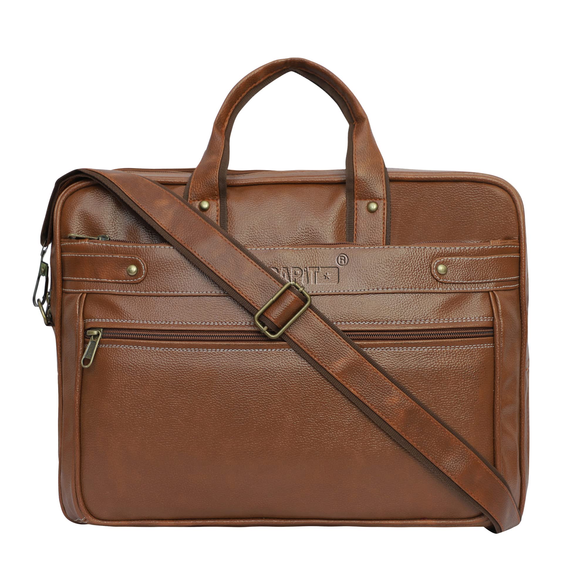 STRAPIT Synthetic leather 16 Inch Messenger/Office/Travel/Business with Multiple Compartments Bags for Men & Women