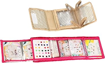 PVC Bindi Organizer Box | Dust-Proof Multicolour Storage Case for Bindis, Earrings, Jewellery & Small Accessories | Compact Travel-Friendly Kit – Pack of 2