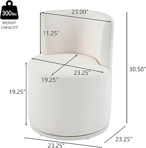 Miniatura 3 de Silla auxiliar tapizada giratoria moderna para comedor, sala de estar, dormitorio, escritorio, juegos de mesa y sillas, asientos de cocina y