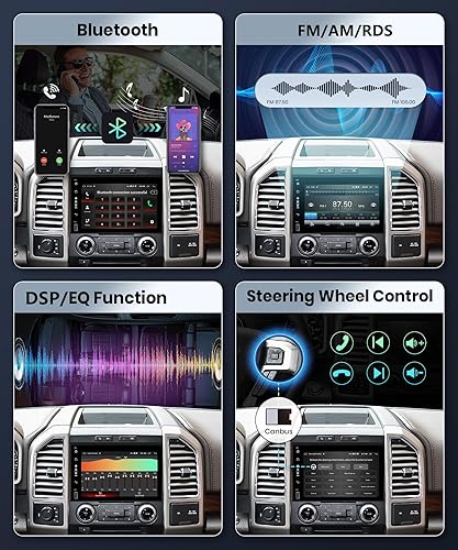 Miniatura 5 de Estéreo de coche Android 2G+32G con Apple Carplay para Ford F150 F250 F350 Fusion Edge Explorer Taurus Freestar, Rimoody 7 pulgadas pantalla táctil