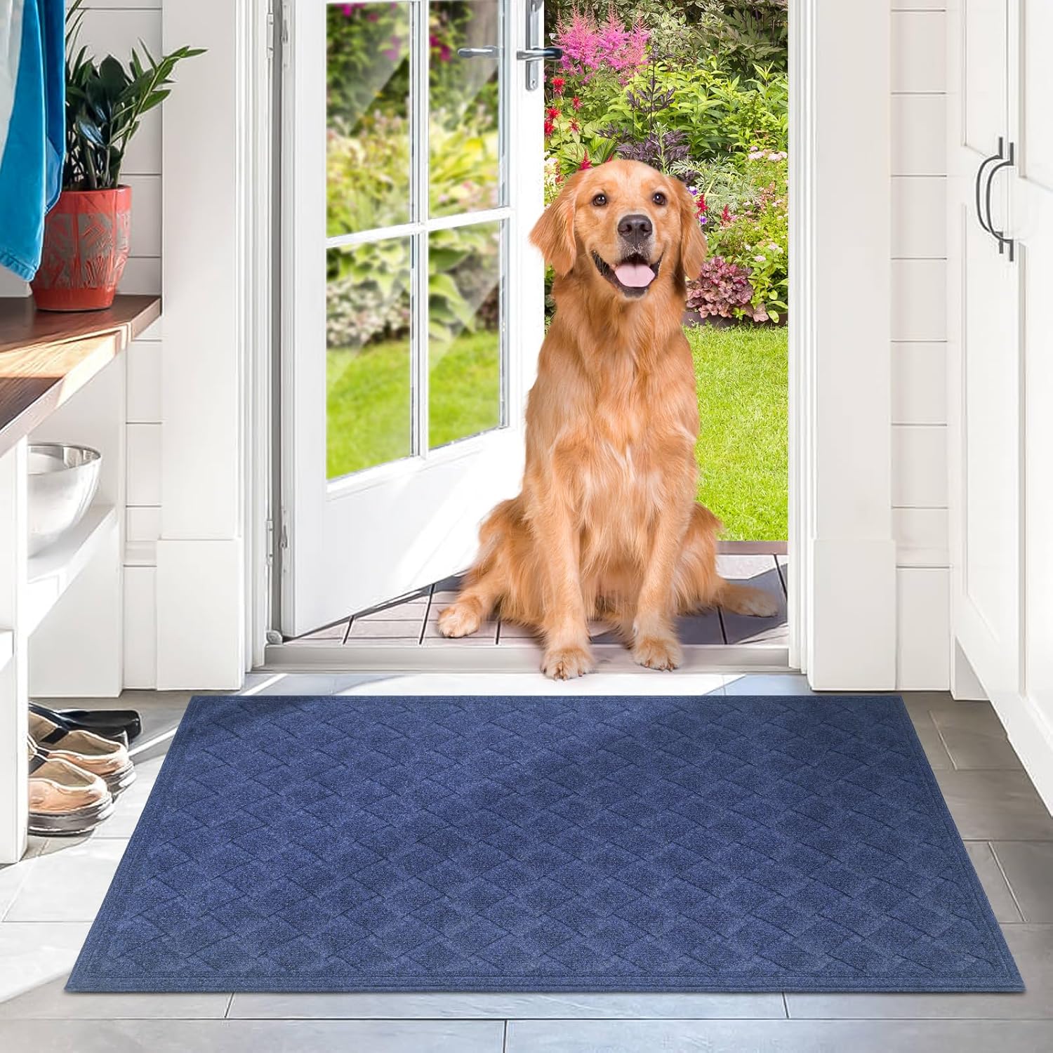 BZ51 Heavy Duty Front Door Mats Non Slip Rubber Backing Entrance Mat Shoes Scraper Welcome Mat
