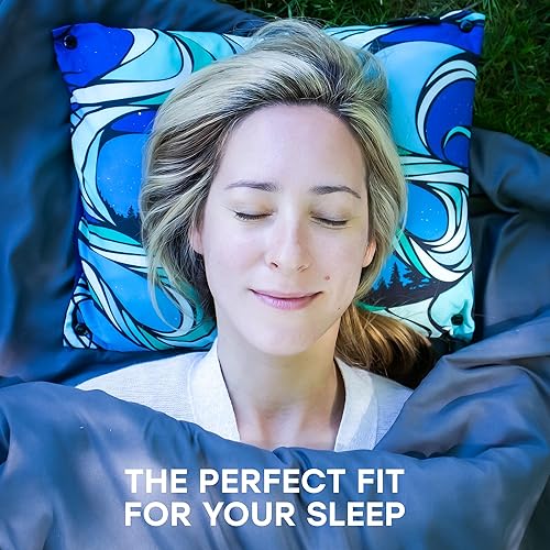 Miniatura 5 de Almohada de espuma viscoelástica de viaje y campamento  Almohada de campamento con funda lavable a máquina  Almohada de viaje con bolsa + correa