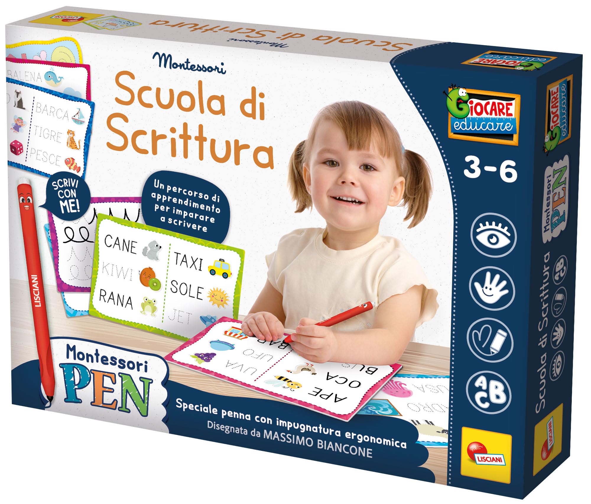 Lisciani Spiele Montessori Pen École d'écriture