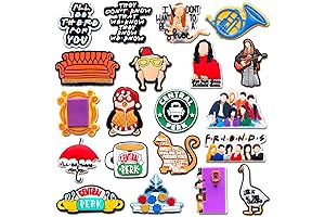 20Pcs Croc Charms Friends TV Show Decorations for Clog Sandals