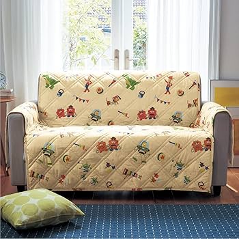 Amazon｜[ベルメゾン] ディズニー ソファーカバー 肘付き 綿混 洗える