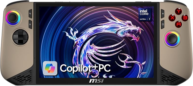 msi Claw 8 AI+ A2VM-029IT, Handeld PC 8" 120Hz FHD+, Intel Core Ultra 7 258V, Intel Arc, 32GB LPDDR5x 8533MHz, 1TB PCIe Gen4, Wi-Fi 7, Win 11 Home [Italian Warranty]