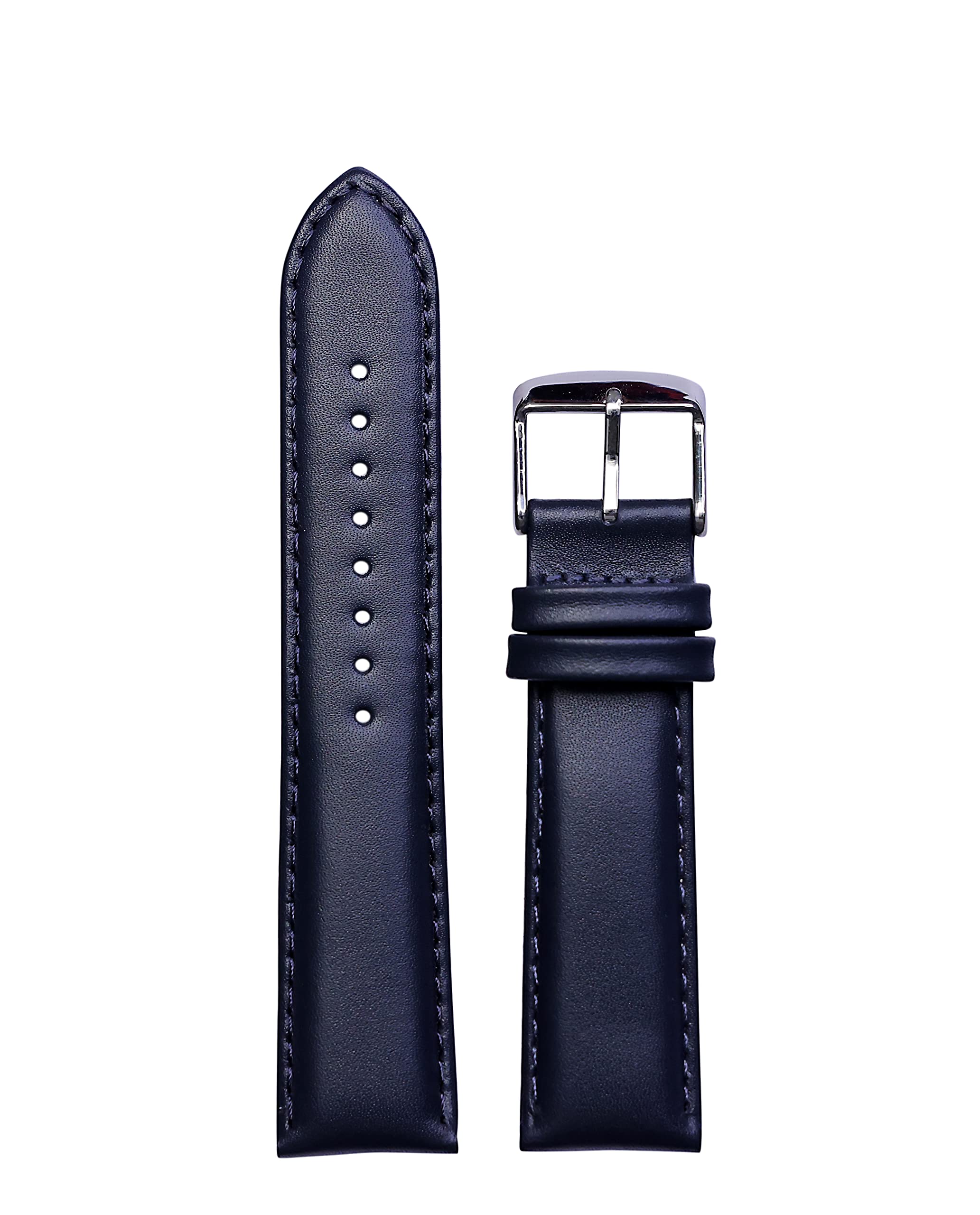 EXOR SHAROON Watch Leather Strap BLUE Colour with MATCH Stich HALF DUKE Finish 24MM Size (B0BR81RF9Z) Amazon Price History, Amazon Price Tracker