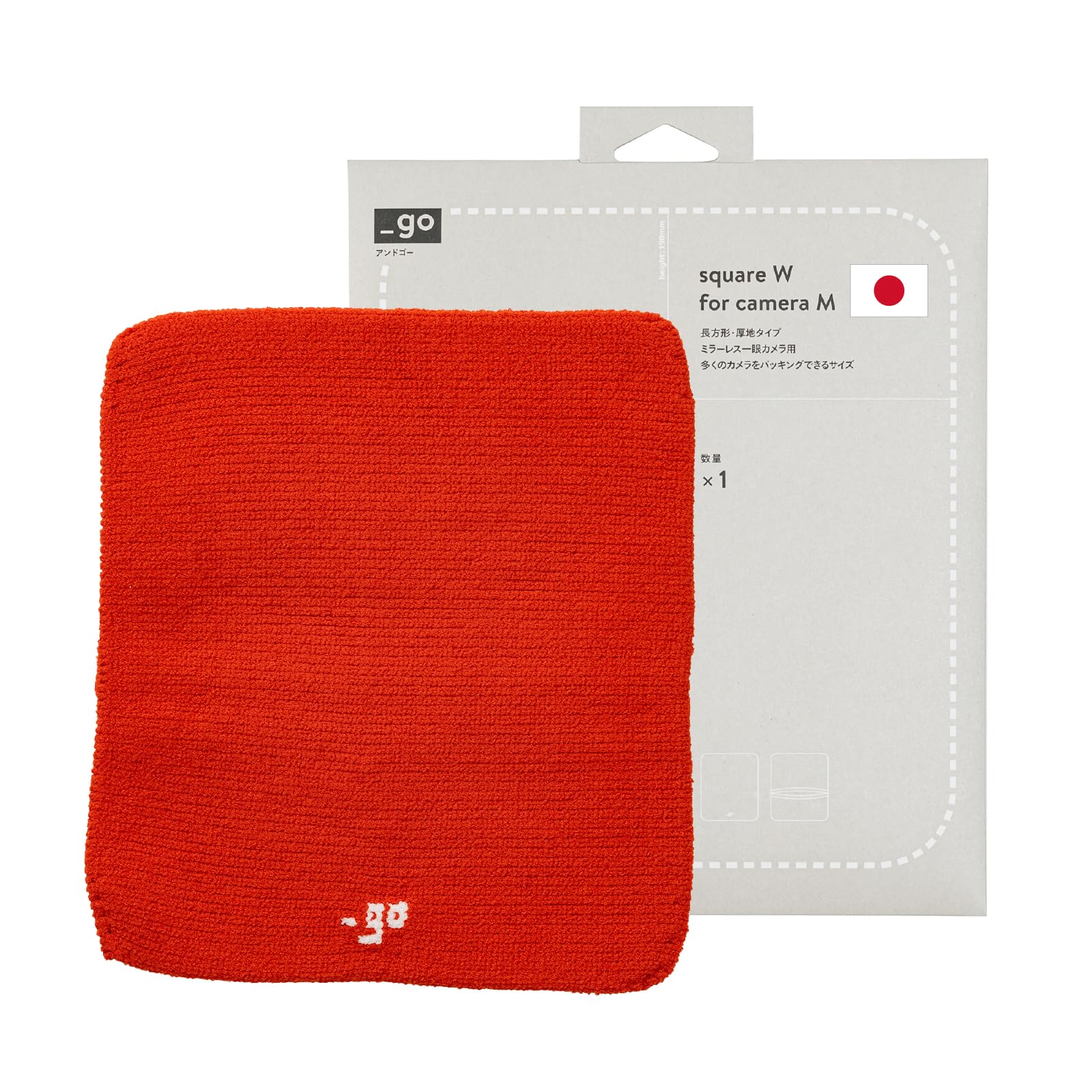 Camera Cover, Square W, Made in Japan, M size, Orange