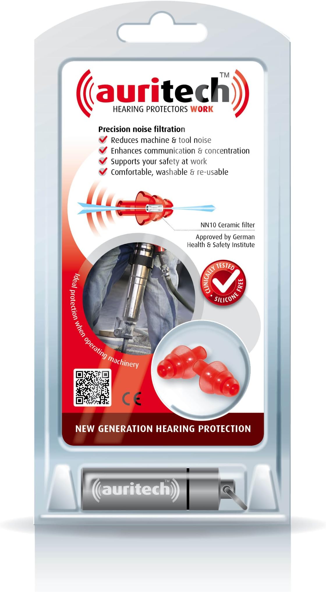 AURITECH"Work" - Intelligent Hearing Protection for Factory & Work Environments