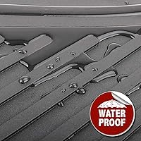 Vista 3 de Tapetes TeddyTT Compatibles con Jeep Grand Cherokee 2011 2012 2013 2014 2015 2016. Tapetes de caucho resistentes. Tapetes de auto delanteros