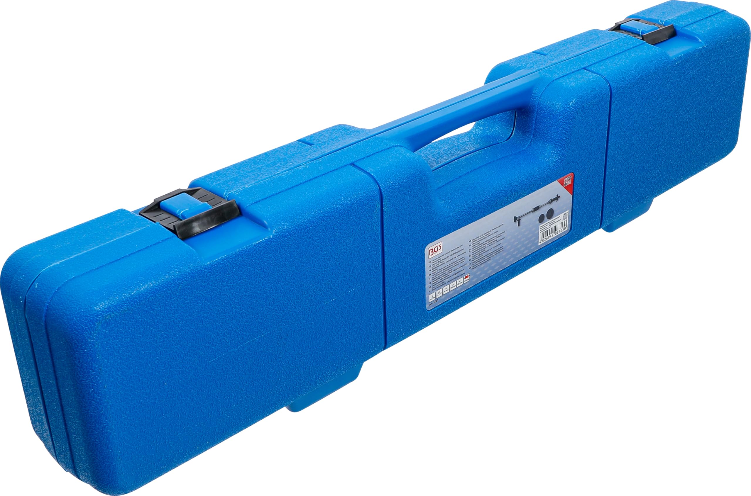 BGS 8703 | Vakuum-Ausbeul-Satz | Gleithammer | Handpumpe | 3 Saugköpfe | Saugköpfe Ø 70, 100, 125 mm | Gleithammergewicht 1100 g | unabhängig von Druckluftsystemen