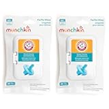 Munchkin Arm & Hammer Pacifier Wipes - Safely Cleans Breast Pump Parts and Feeding Essentials for Baby and Toddler, 2 Pack, 72 Wipes