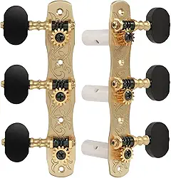 Gotoh Afinadores de violão clássicos, com botões ébano