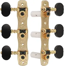 Gotoh Afinadores de violão clássicos, com botões ébano