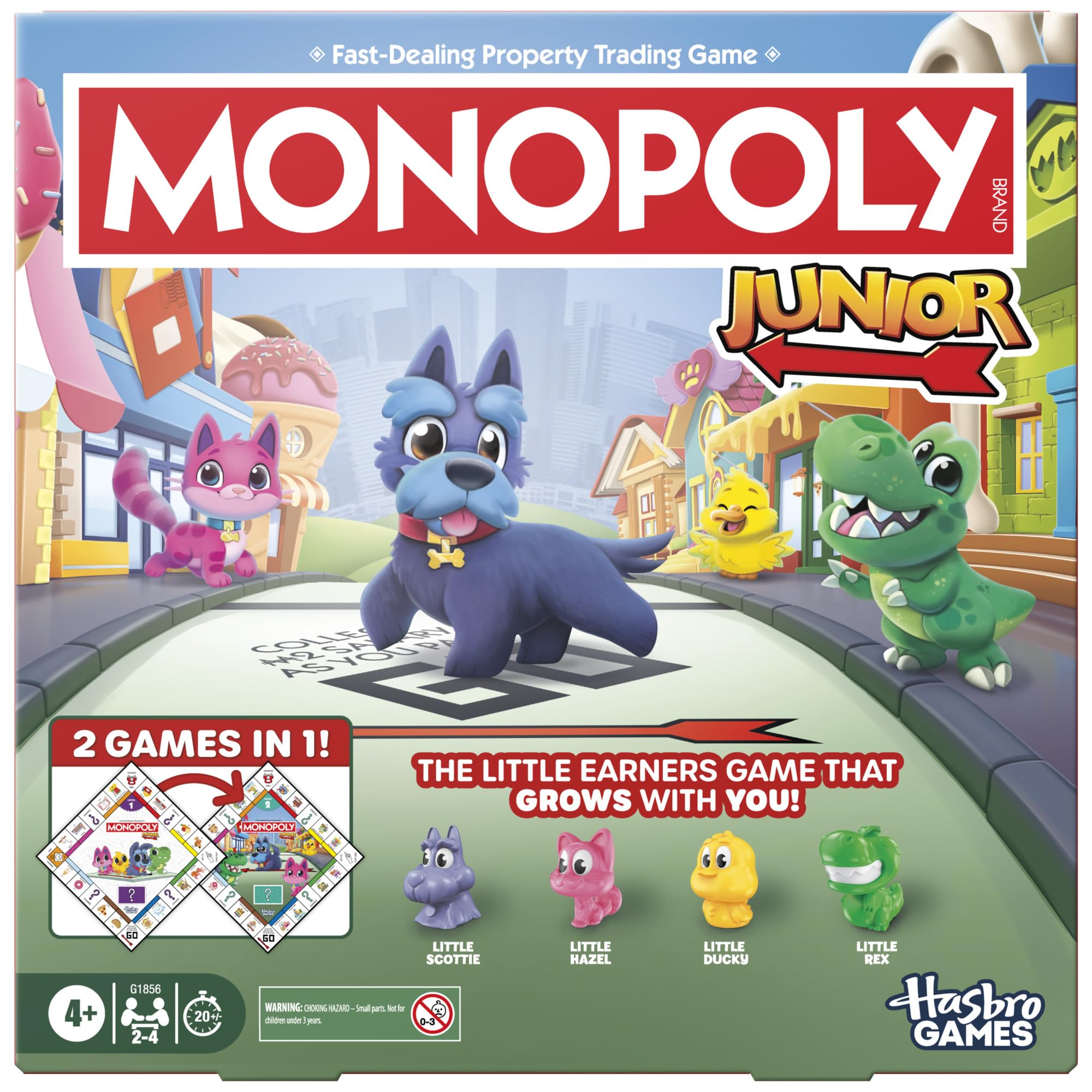 Monopoly Junior Board Game (2026 Edition), Multi-color, 26.67 x 4.13 inches