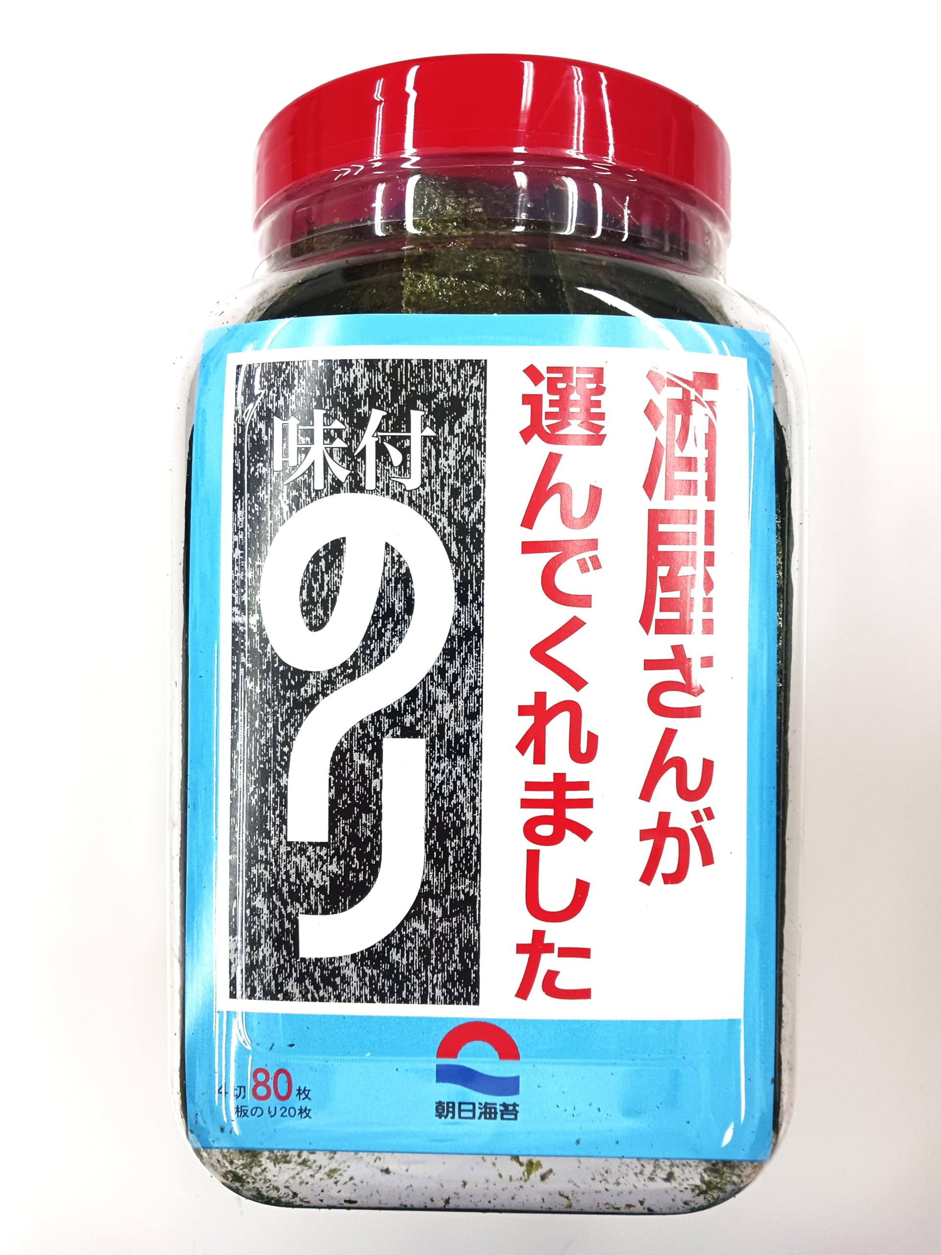 Amazon | （朝日海苔）酒屋さんが選んだ味付けのり 全型4切80枚入り