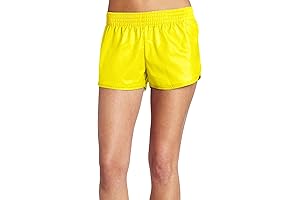 Women's Lowrise Slick Yellow Soffee Shorts