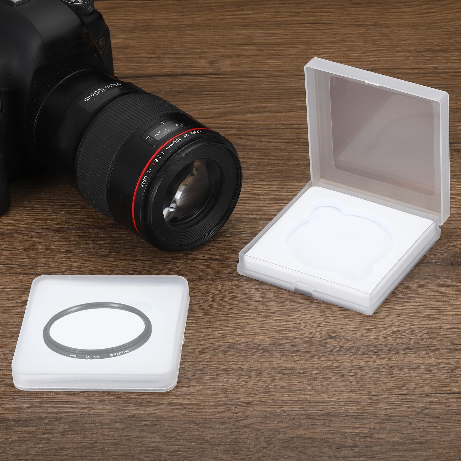 PATIKIL 67mm Custodia per Filtro Obiettivo, 2pz Custodia Portatile per Filtro Fotocamera Plastica Resistente Acqua Antipolvere per Conservare Filtri Fotografici