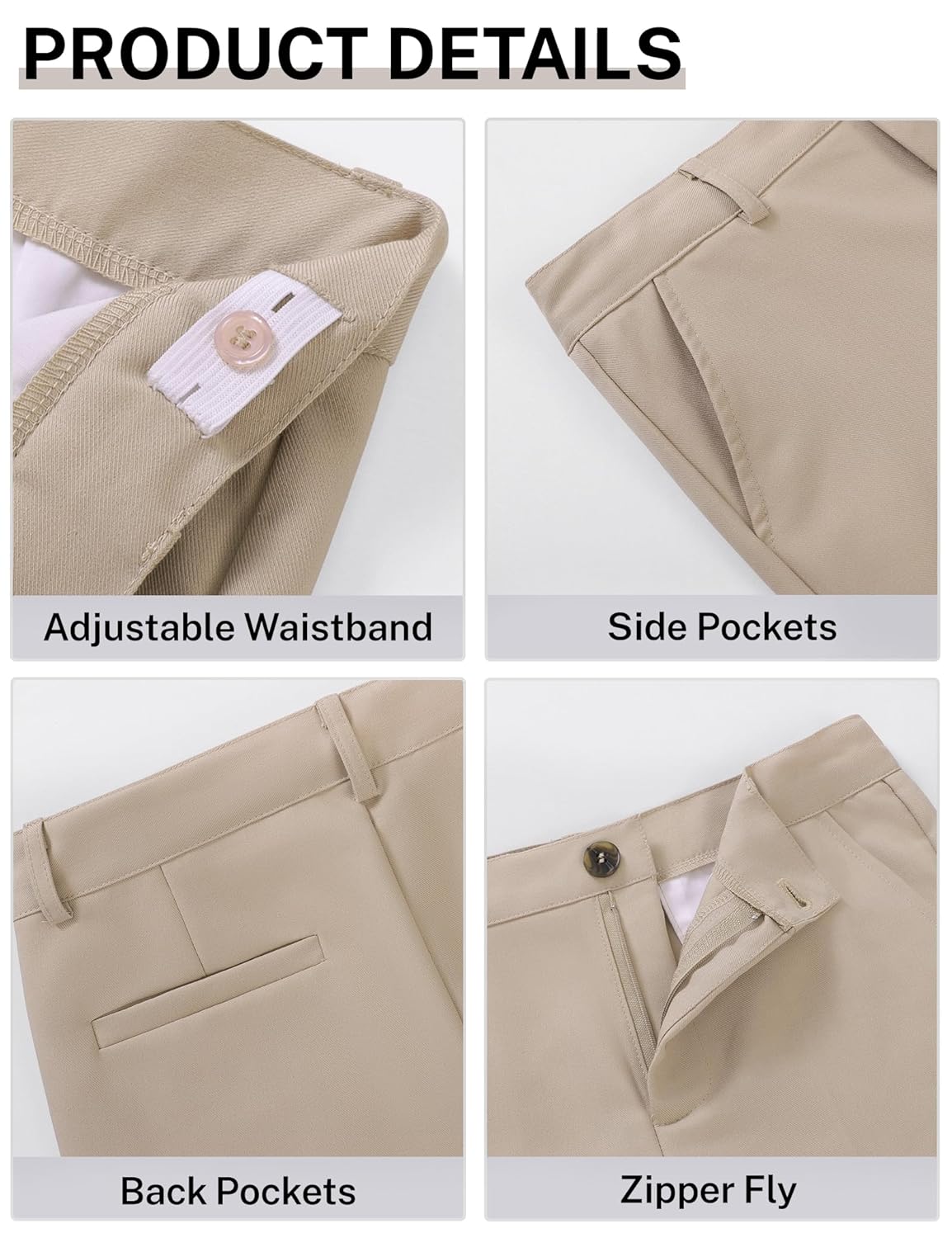 NUMYEAN Calça social masculina uniforme escolar de golfe para meninos cintura ajustável sarja calça chino tamanho 7-14 anos em promoção! Veja a oferta e mais achadinhos de Meninos 5 Hoje é o melhor dia para comprar NUMYEAN Calça social masculina uniforme escolar de golfe para meninos cintura ajustável sarja calça chino tamanho 7-14 anos com aquele preço maroto! Promoção! Aproveite a oferta! 5