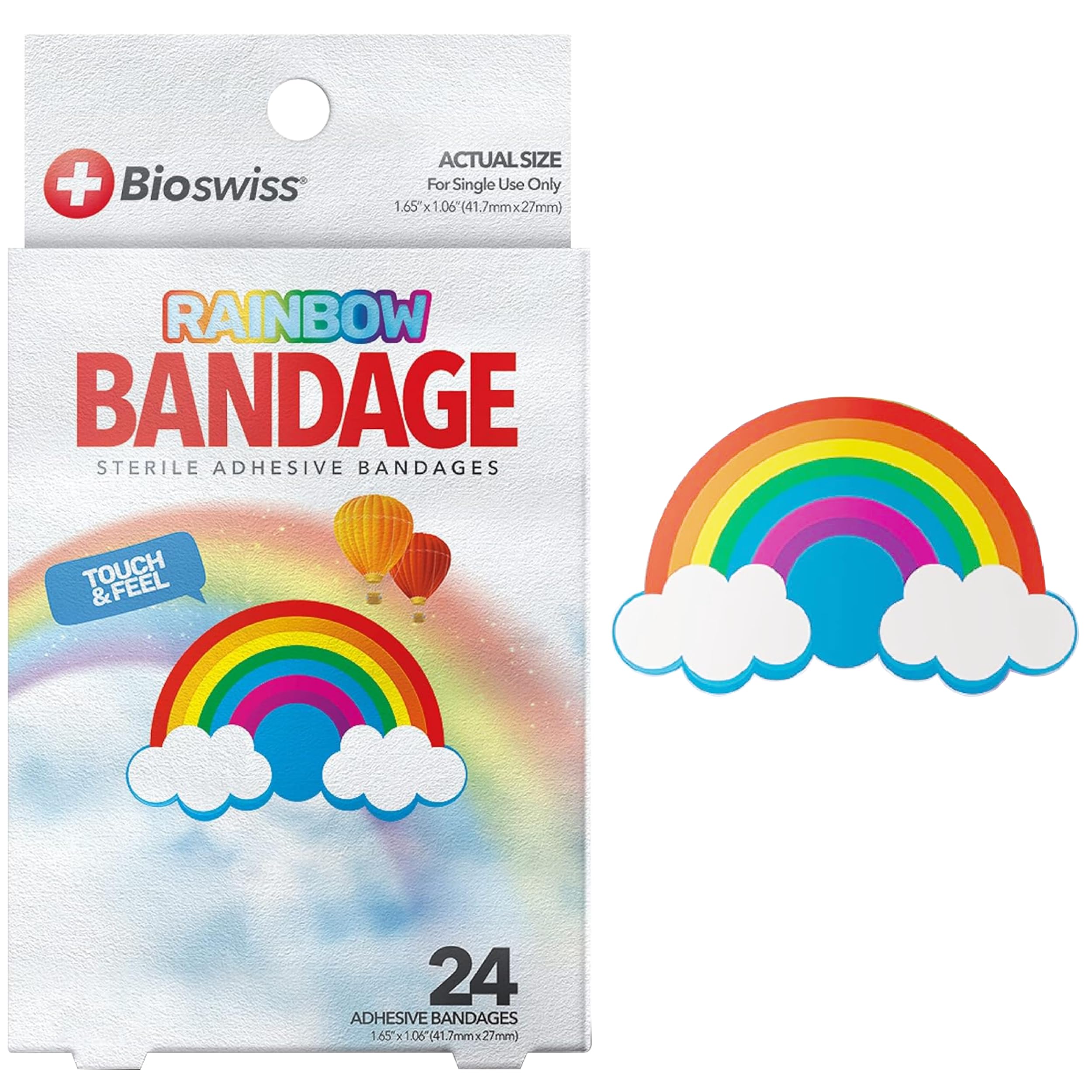 Amazon.com: BioSwiss Bandages, Rainbow Shaped Self Adhesive