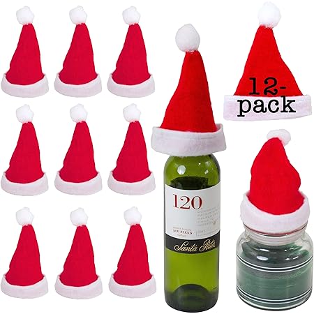 Small santa hats for bottles Clearance