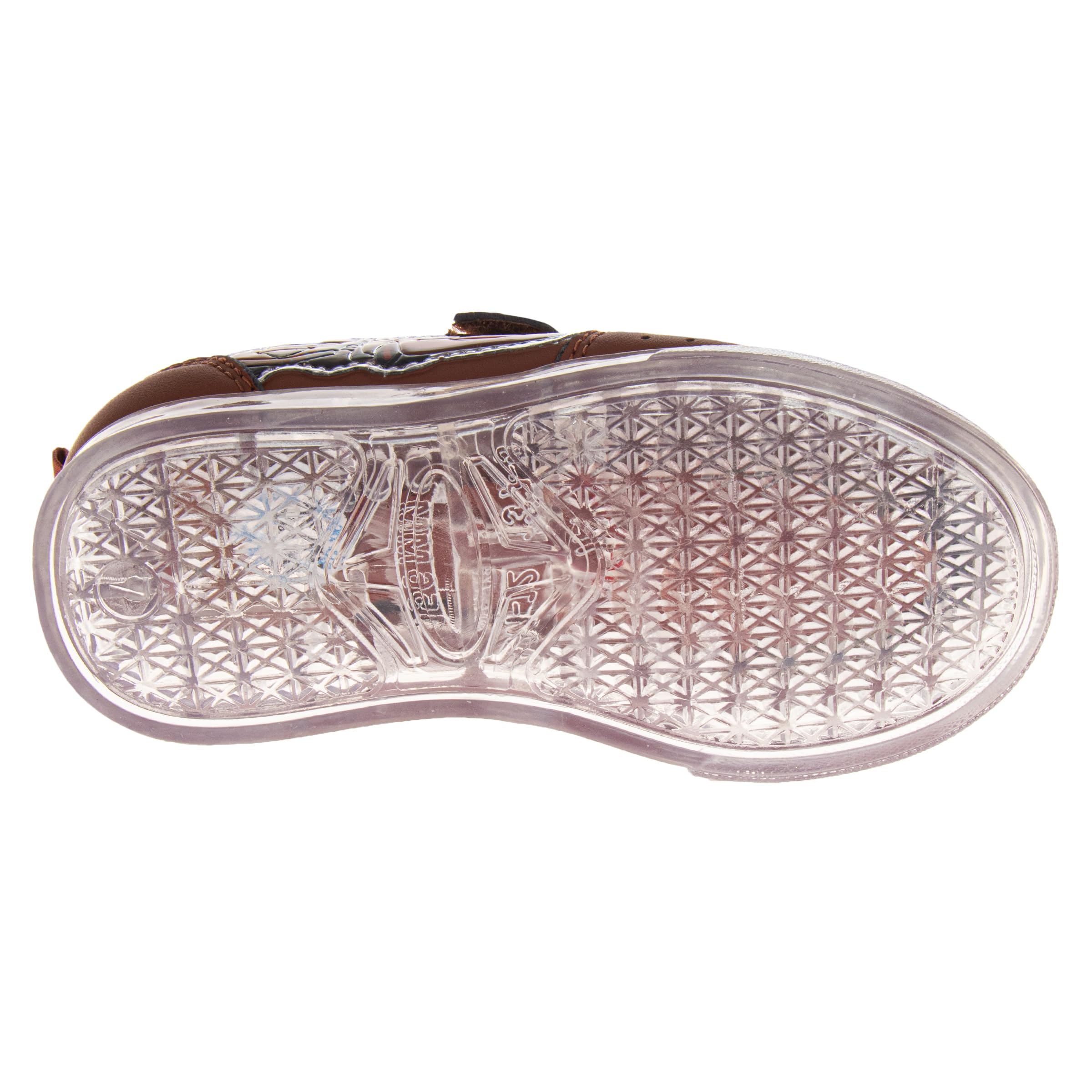 Disney Pixar Cars - Scarpe da ginnastica Saetta McQueen Tow Mater, con luci a LED, senza lacci, traspiranti, scarpe da ginnastica Mater Rust Marrone, taglia 38-42, per bambini piccoli