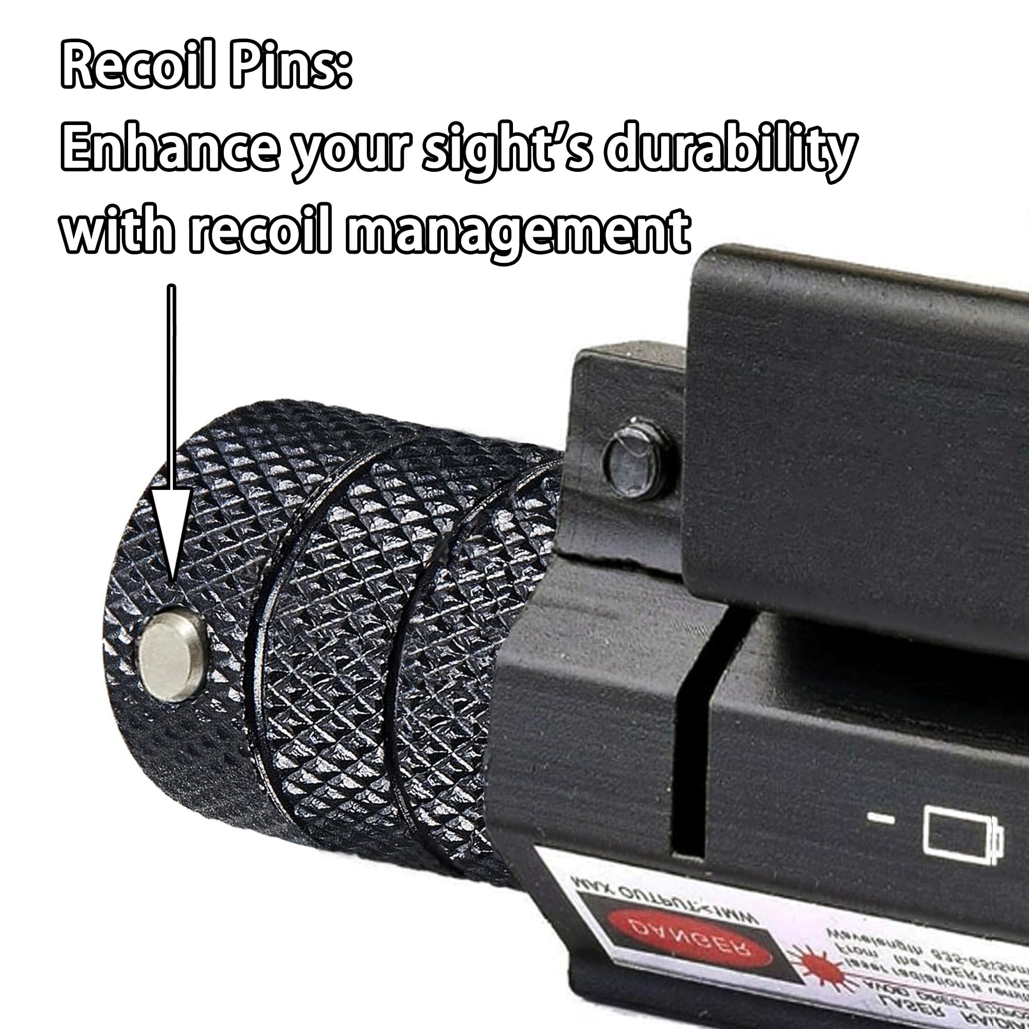 KASENTE Tactical Laser Sight, Red Dot Beam with Picatinny Rail Mount, Adjustable Windage & Elevation for Airsoft Guns, Pistols & Rifles, Long Range Precision for Outdoor Shooting & Training, Black