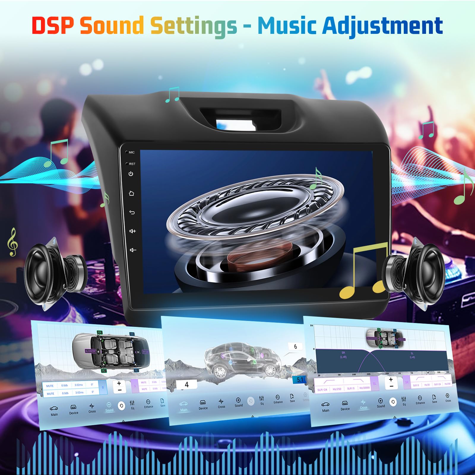 Car Radio for Isuzu D-MAX 2015-2018 MU-X 2015-2017 with Wireless